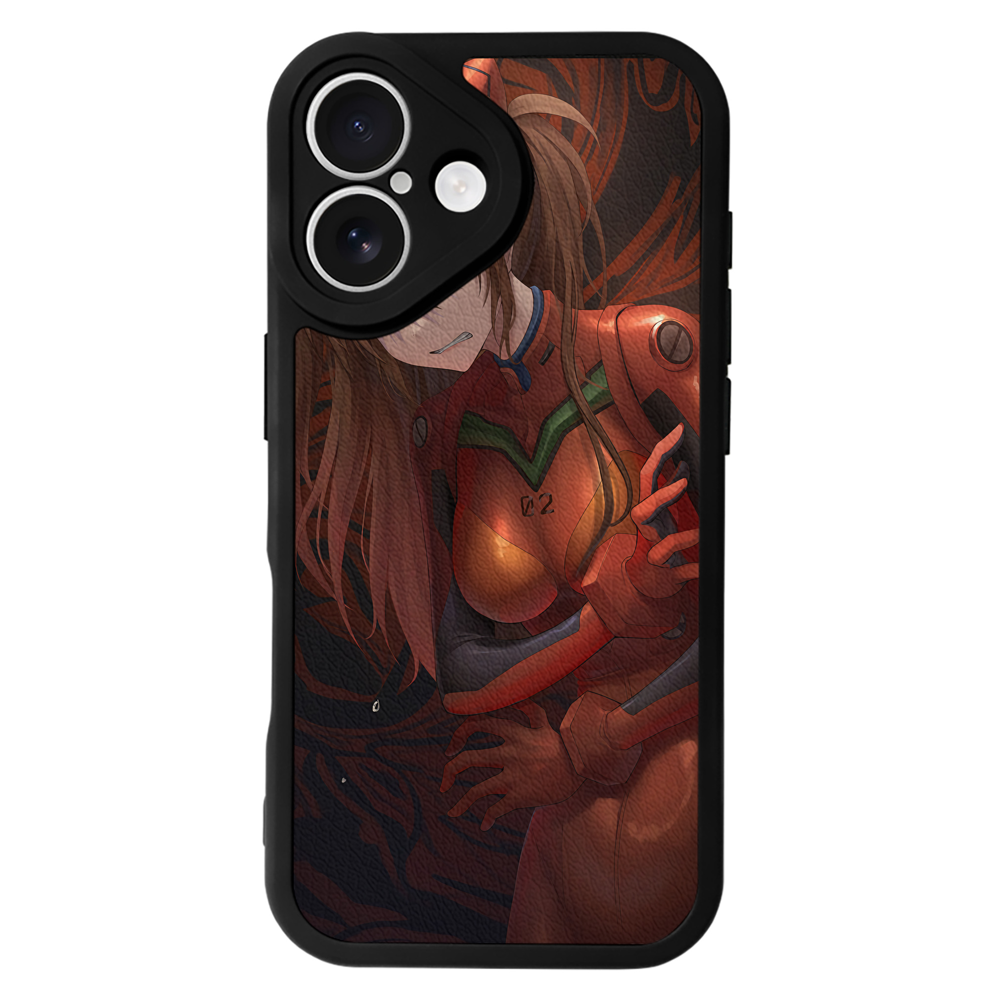 （画像用） EVA 新世紀エヴァンゲリオン 【iPhone 16シリーズ対応】シリコンスマホケース（レザー調） 材質：シリコン